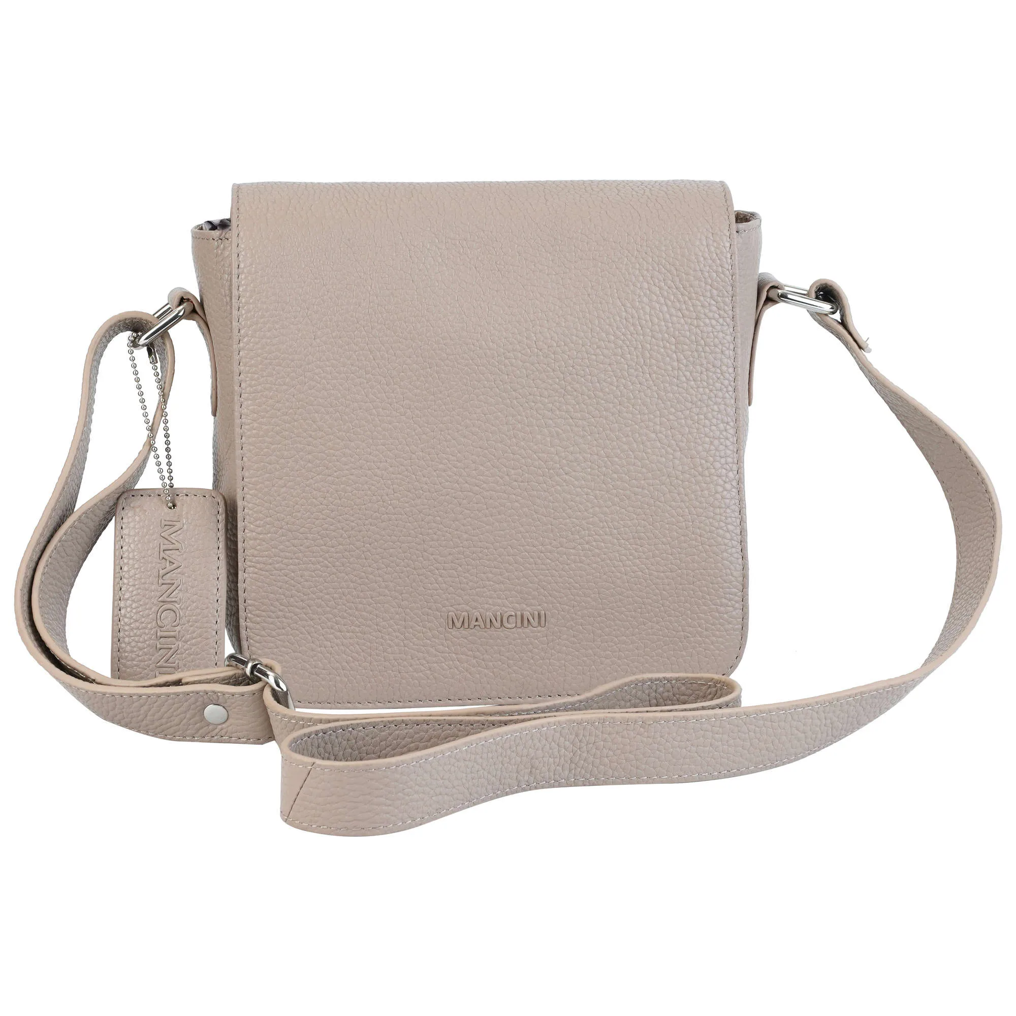 Mancini Pebbled Page Crossbody Bag