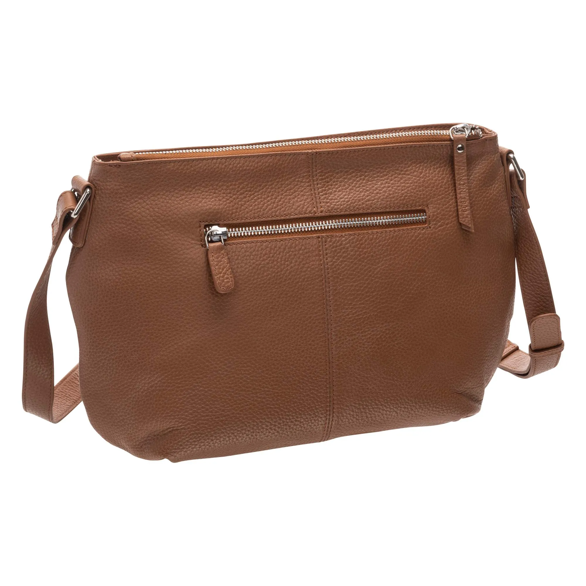 Mancini Pebbled Scarlet Crossbody Hobo bag