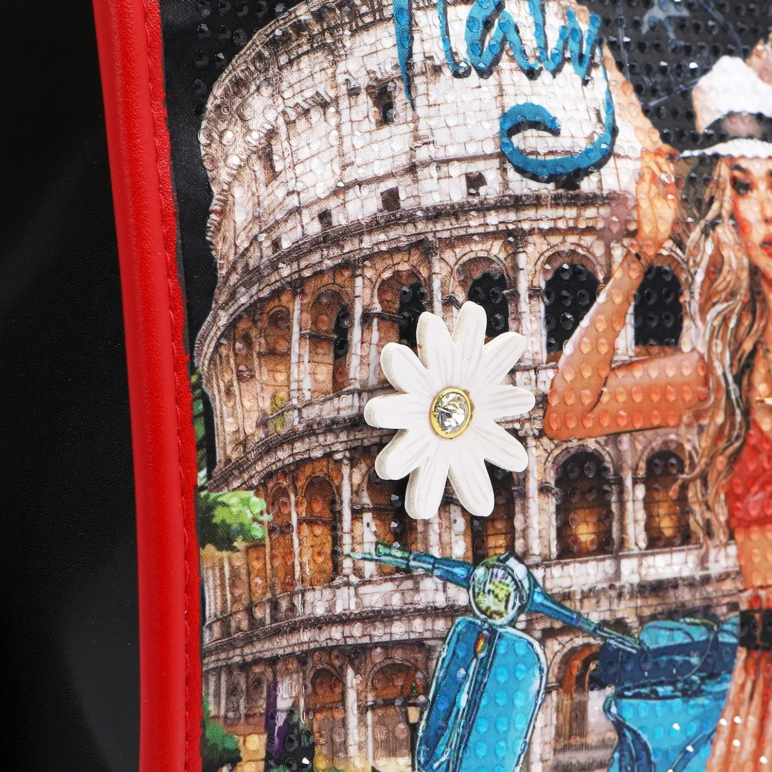 MARTHA TRAVELS ITALY MULTI POCKET SHOULDER BAG