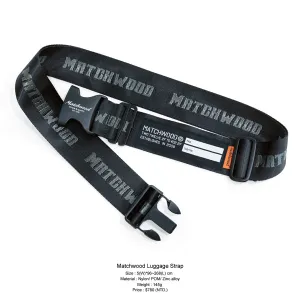 MATCHWOOD Luggage Strap - Black  (145g)