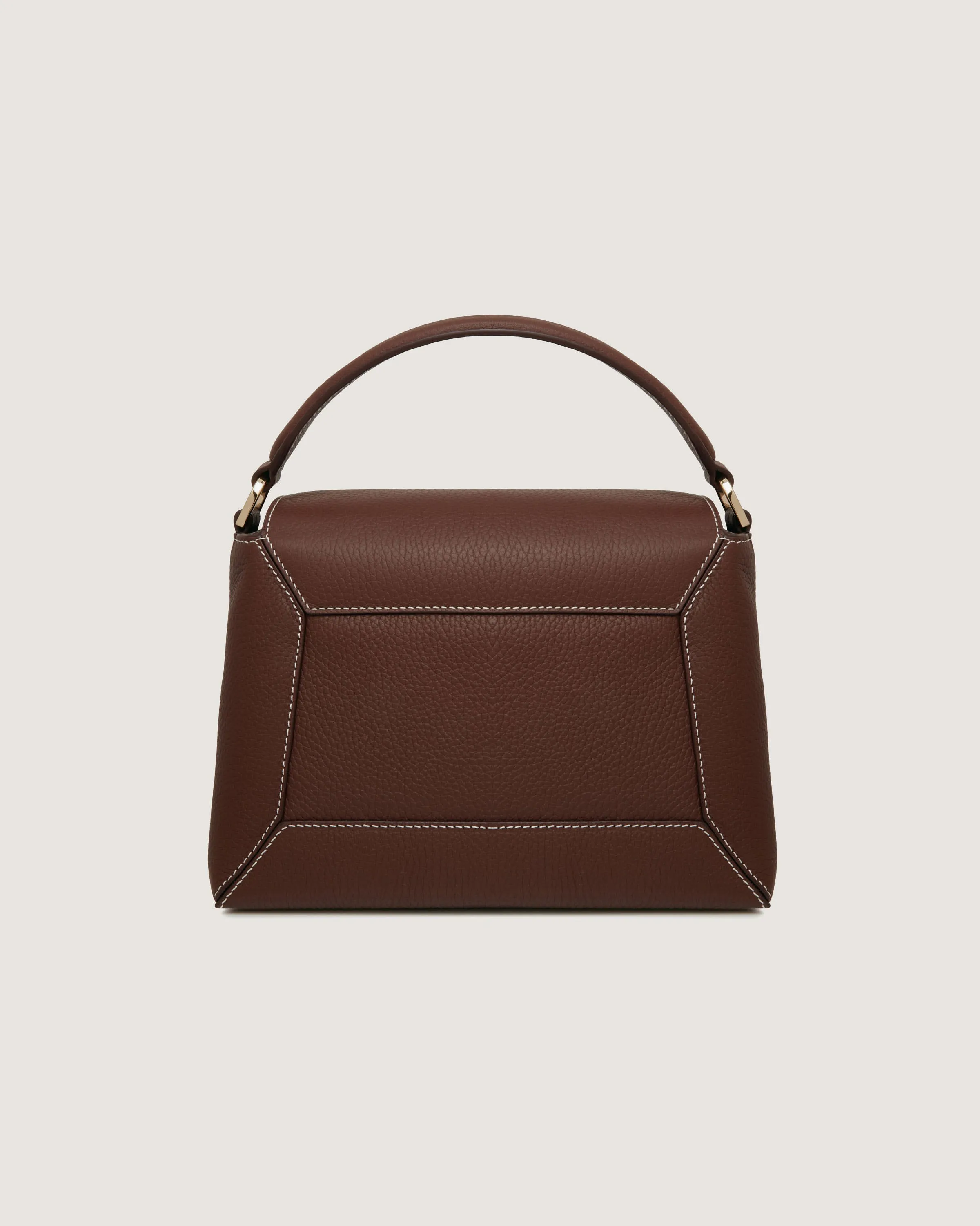Mosaic Bag - Chocolate with Vanilla Stitch