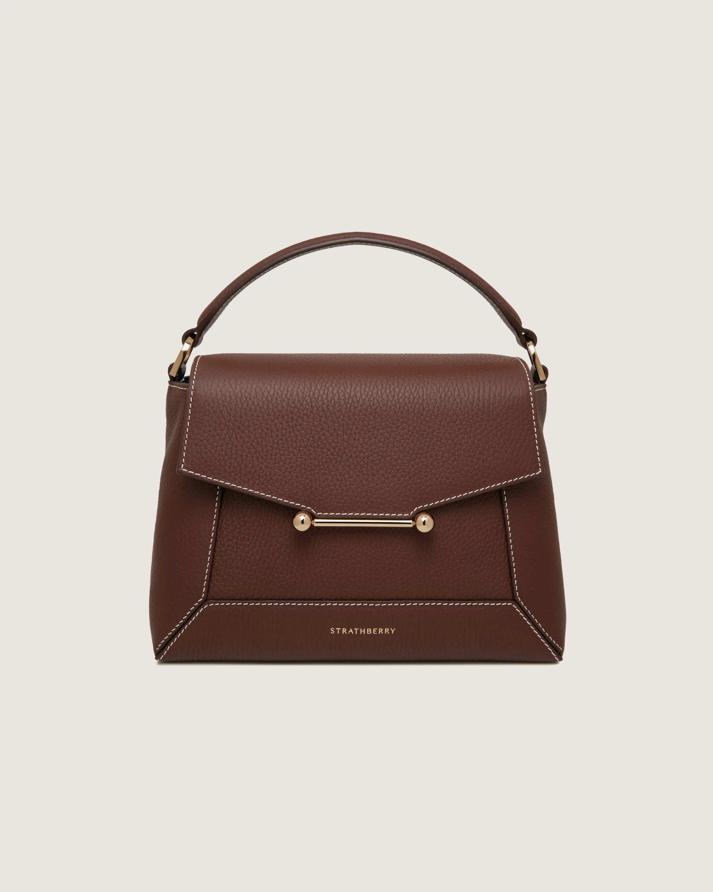 Mosaic Bag - Chocolate with Vanilla Stitch