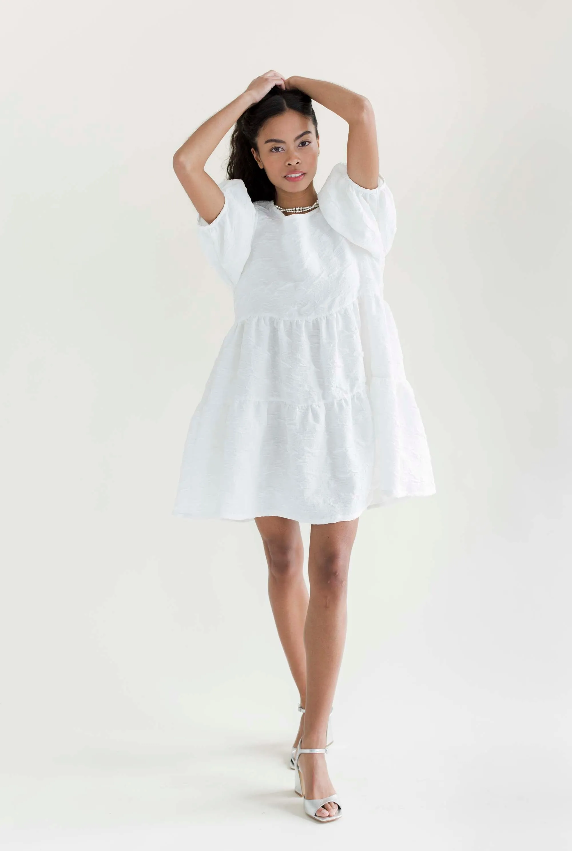 Nati Dress in Crinkle Crepe