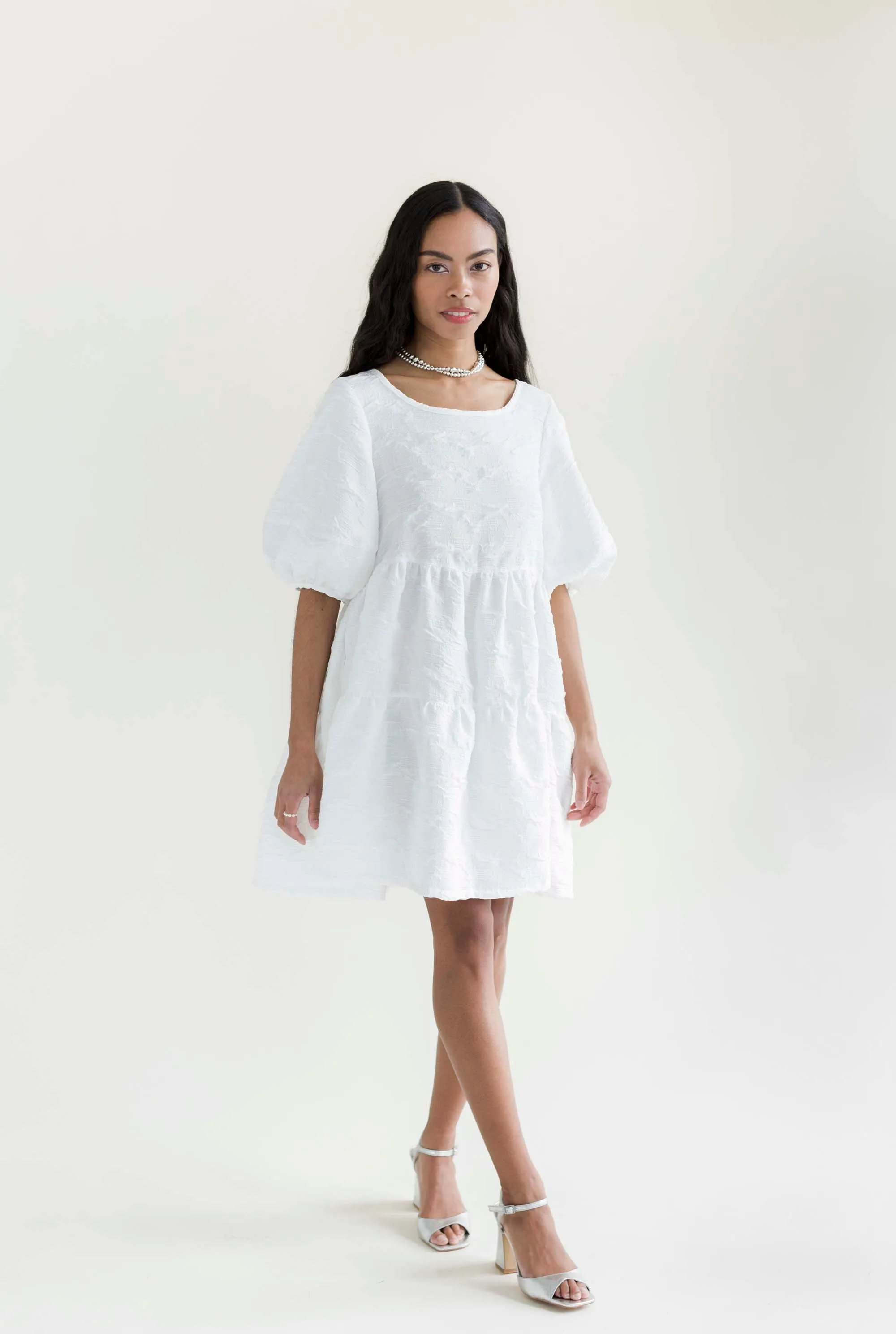 Nati Dress in Crinkle Crepe