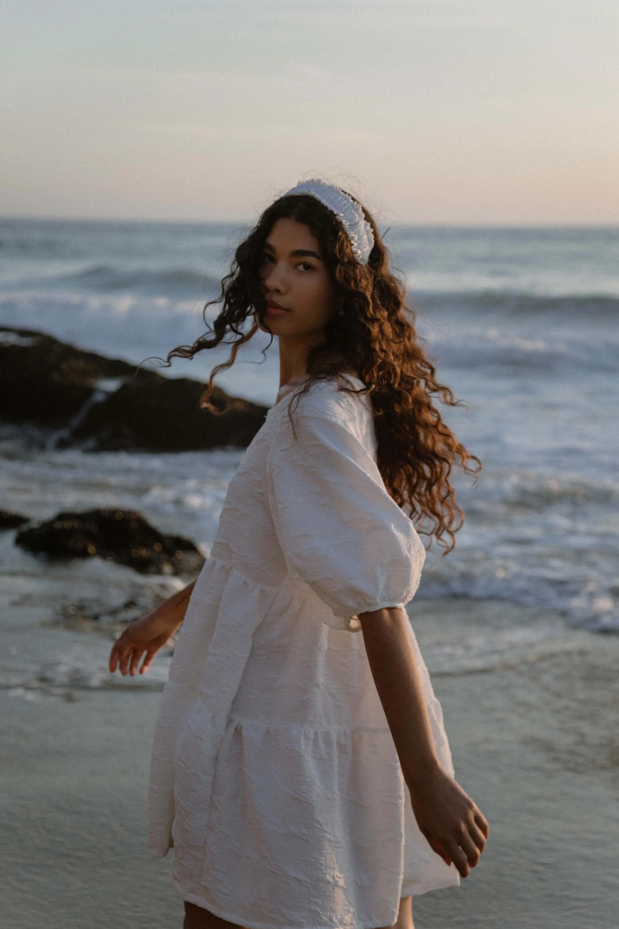 Nati Dress in Crinkle Crepe