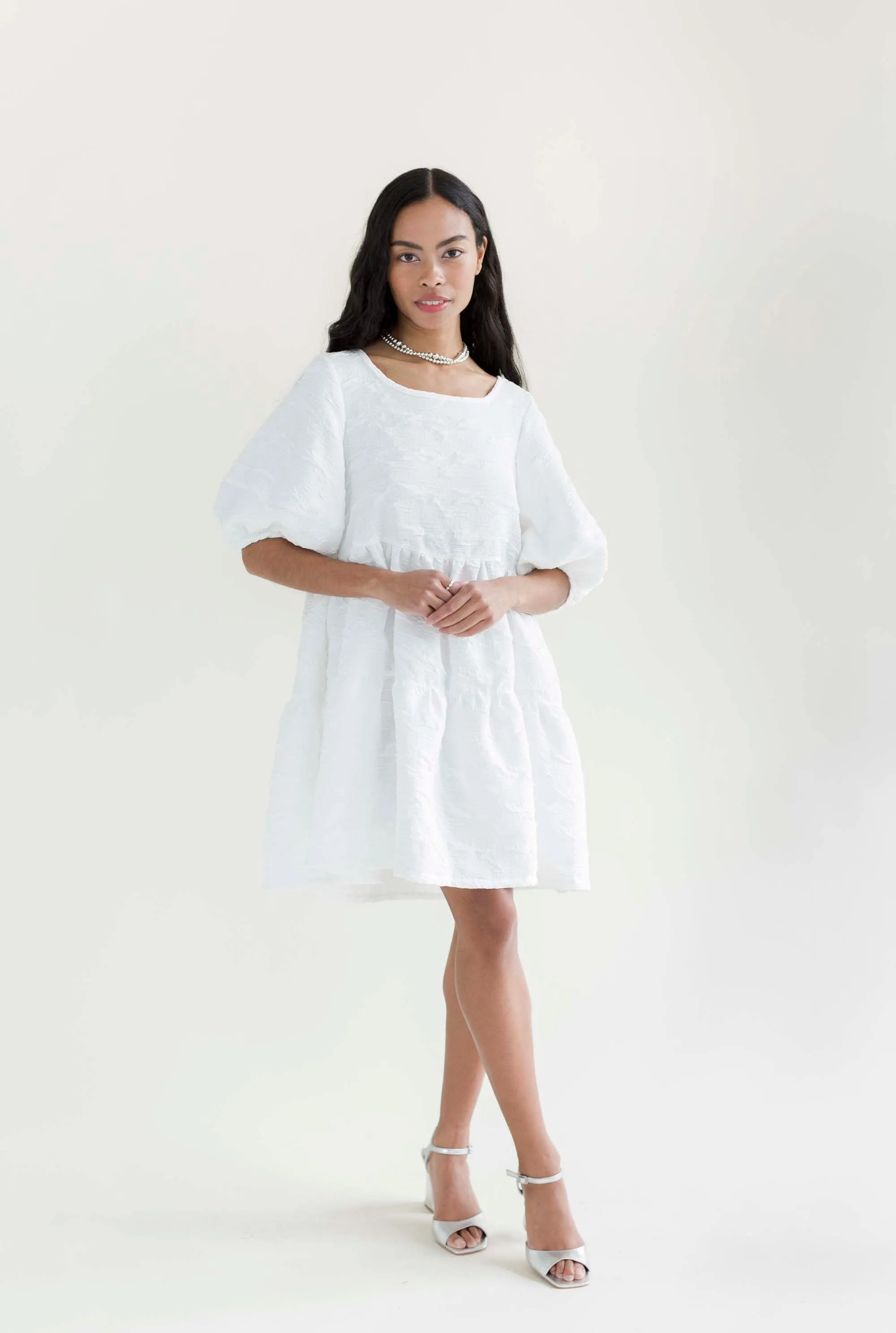 Nati Dress in Crinkle Crepe