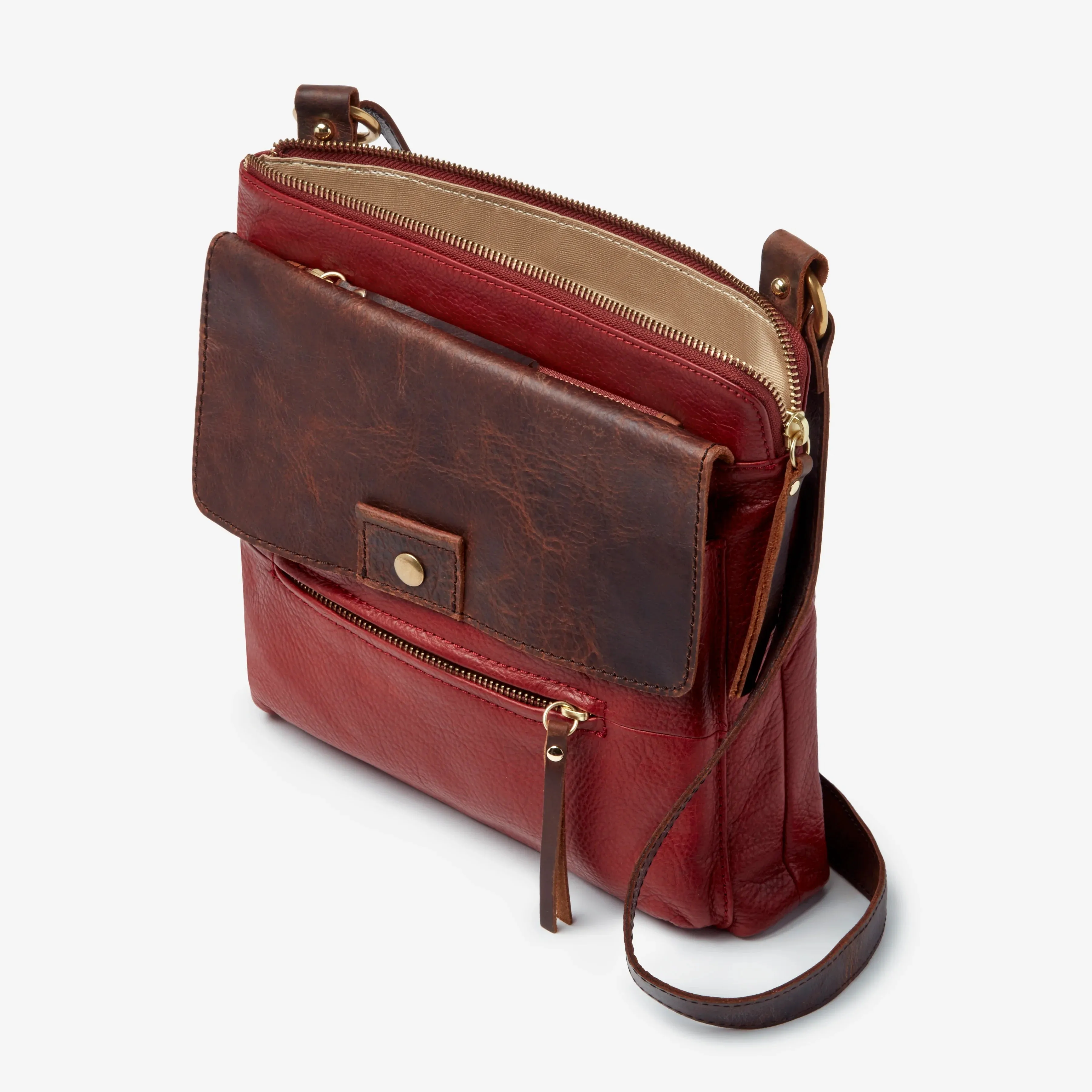 Osgoode Marley Luna Flapped Leather Crossbody