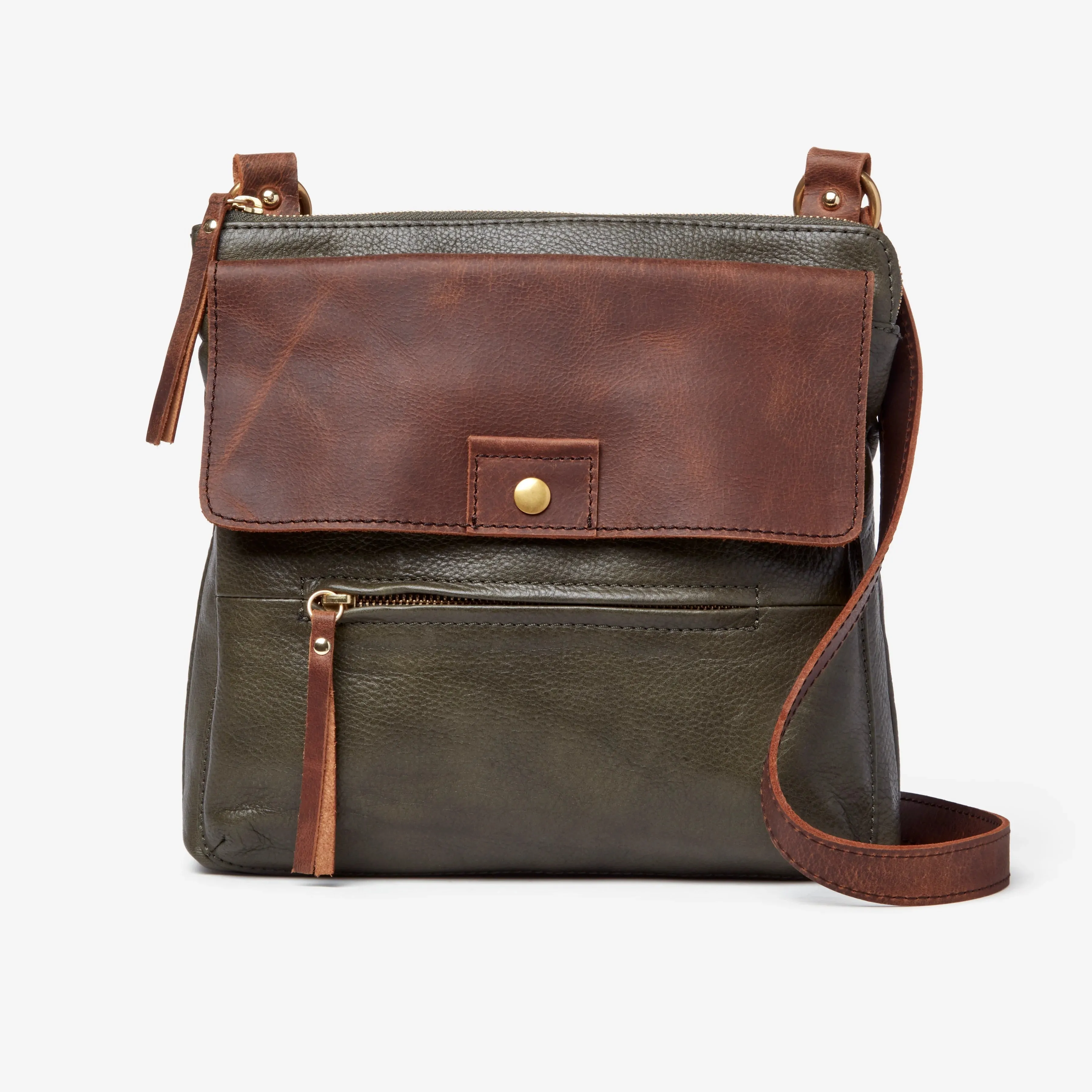 Osgoode Marley Luna Flapped Leather Crossbody