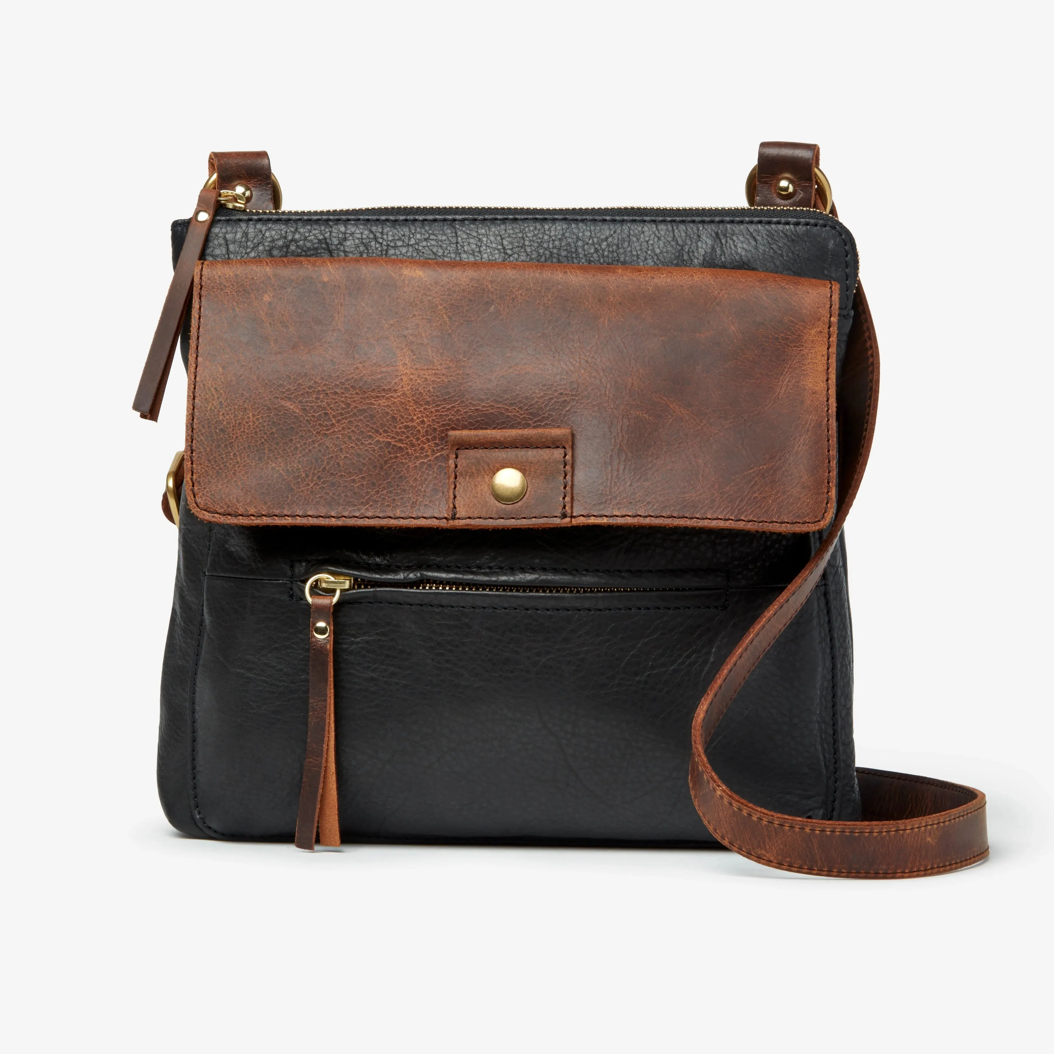 Osgoode Marley Luna Flapped Leather Crossbody