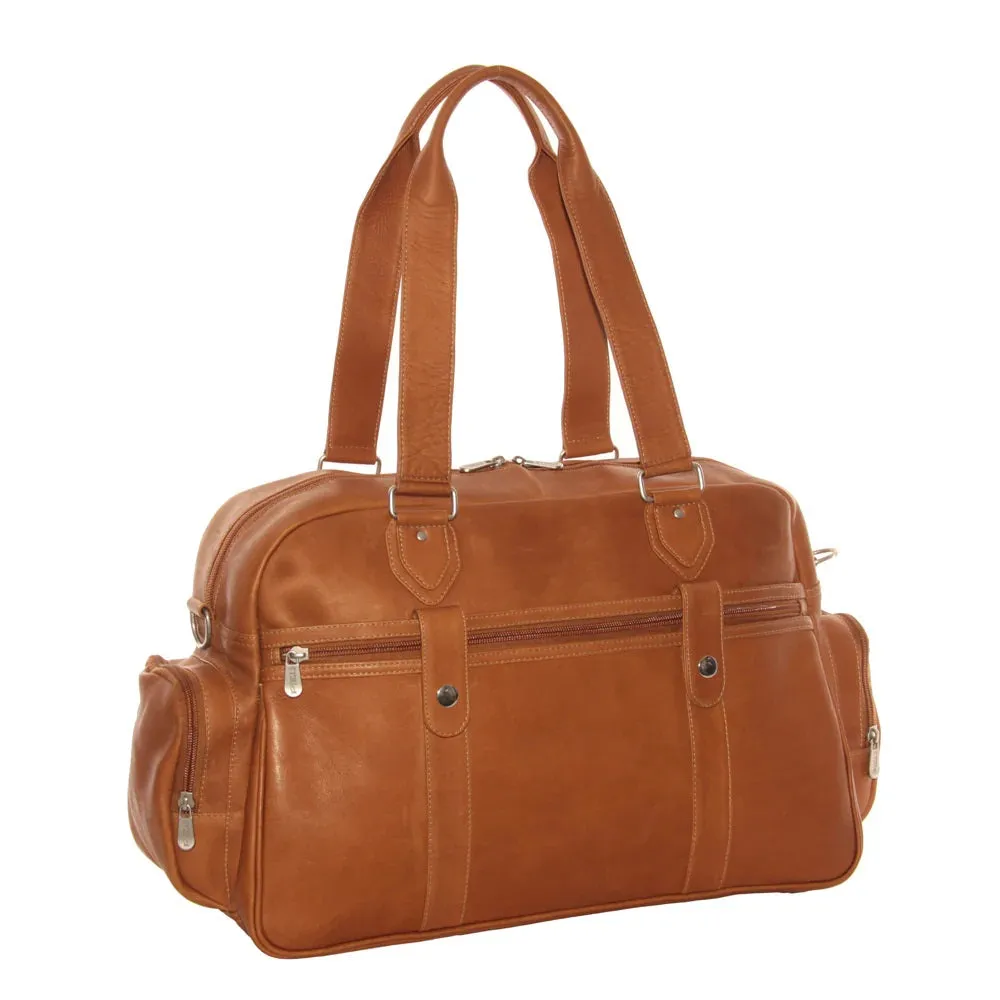 Piel Leather Adventurer Carry On Satchel Bag