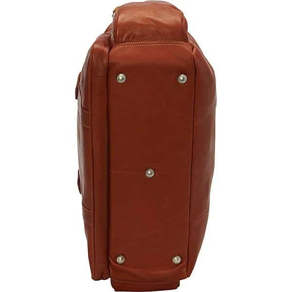 Piel Leather Adventurer Carry On Satchel Bag