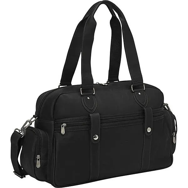 Piel Leather Adventurer Carry On Satchel Bag