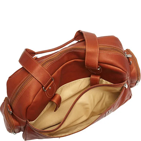 Piel Leather Adventurer Carry On Satchel Bag