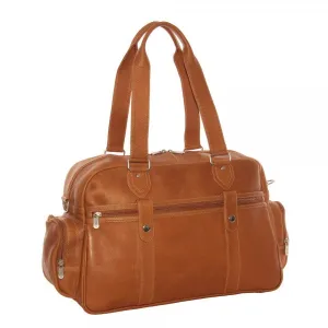 Piel Leather Adventurer Carry On Satchel Bag