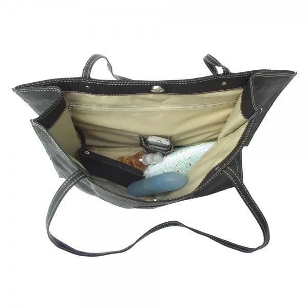 Piel Leather Carry All Market Bag