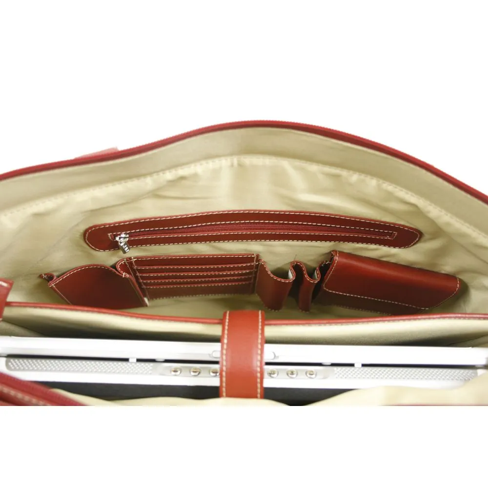 Piel Leather Large Ladies Side Strap Tote