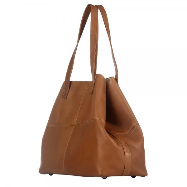 Piel Leather Large Open Multi purpose Leather Tote Bag