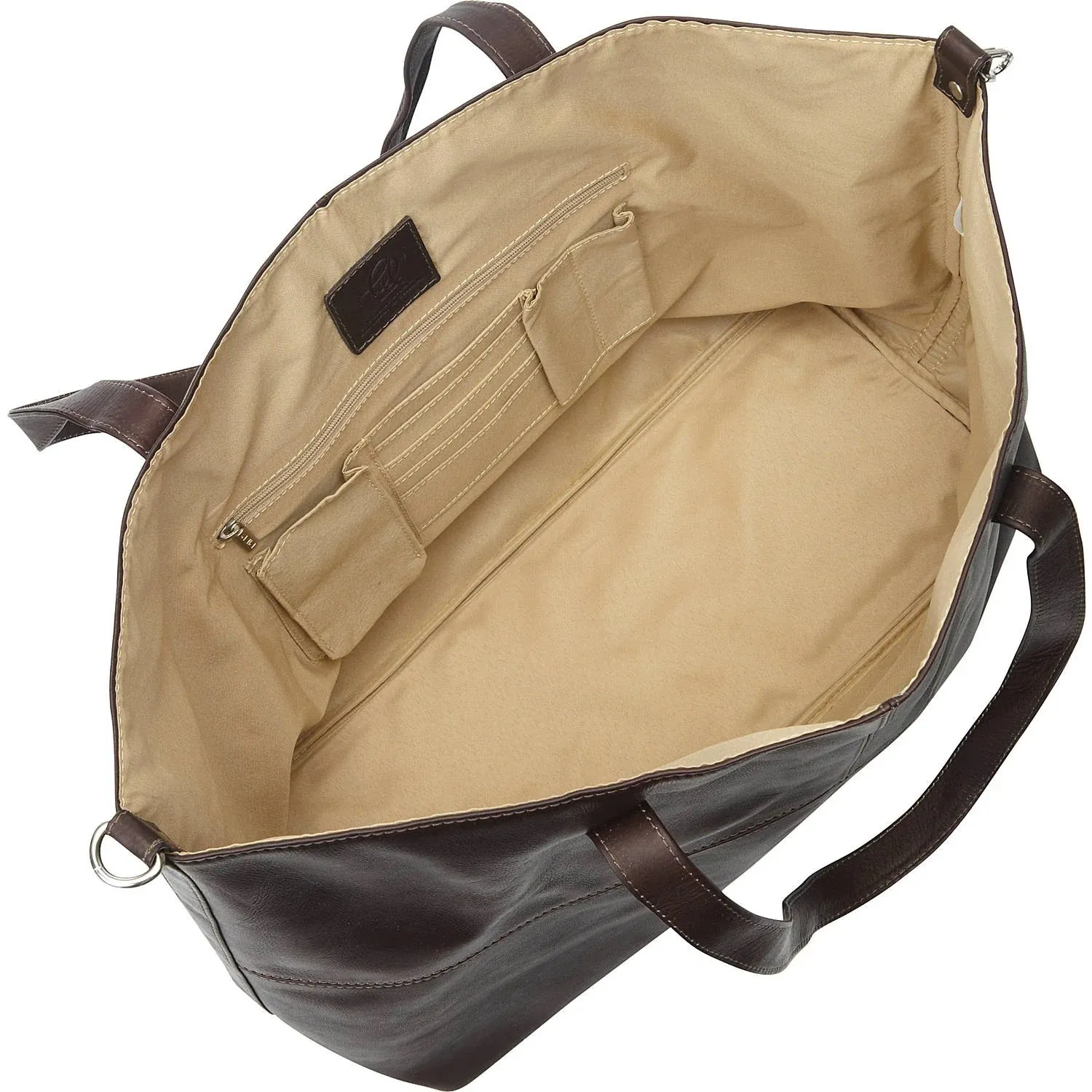 Piel Leather Large Open Multi purpose Leather Tote Bag