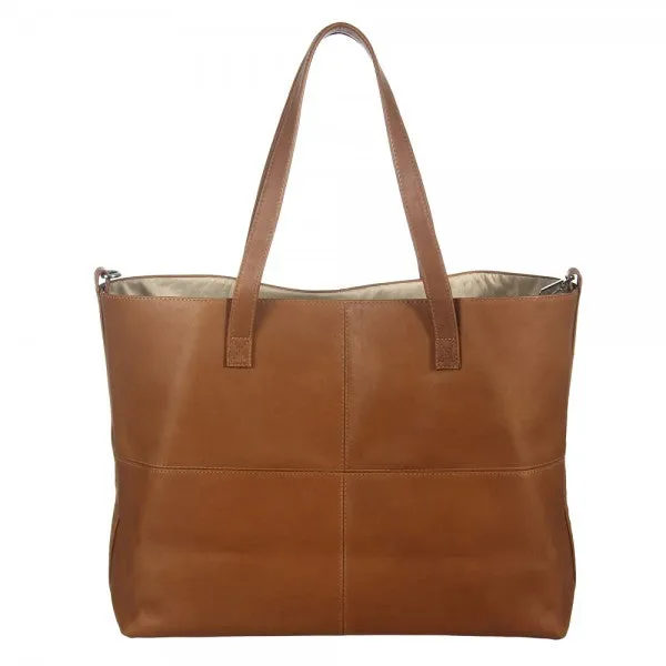 Piel Leather Large Open Multi purpose Leather Tote Bag