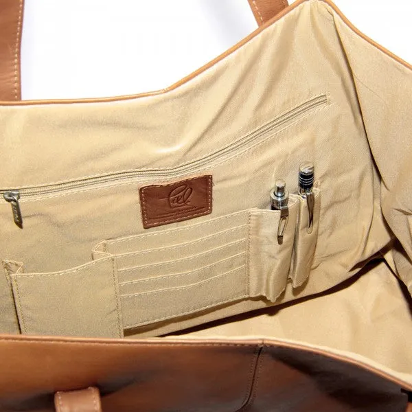 Piel Leather Large Open Multi purpose Leather Tote Bag