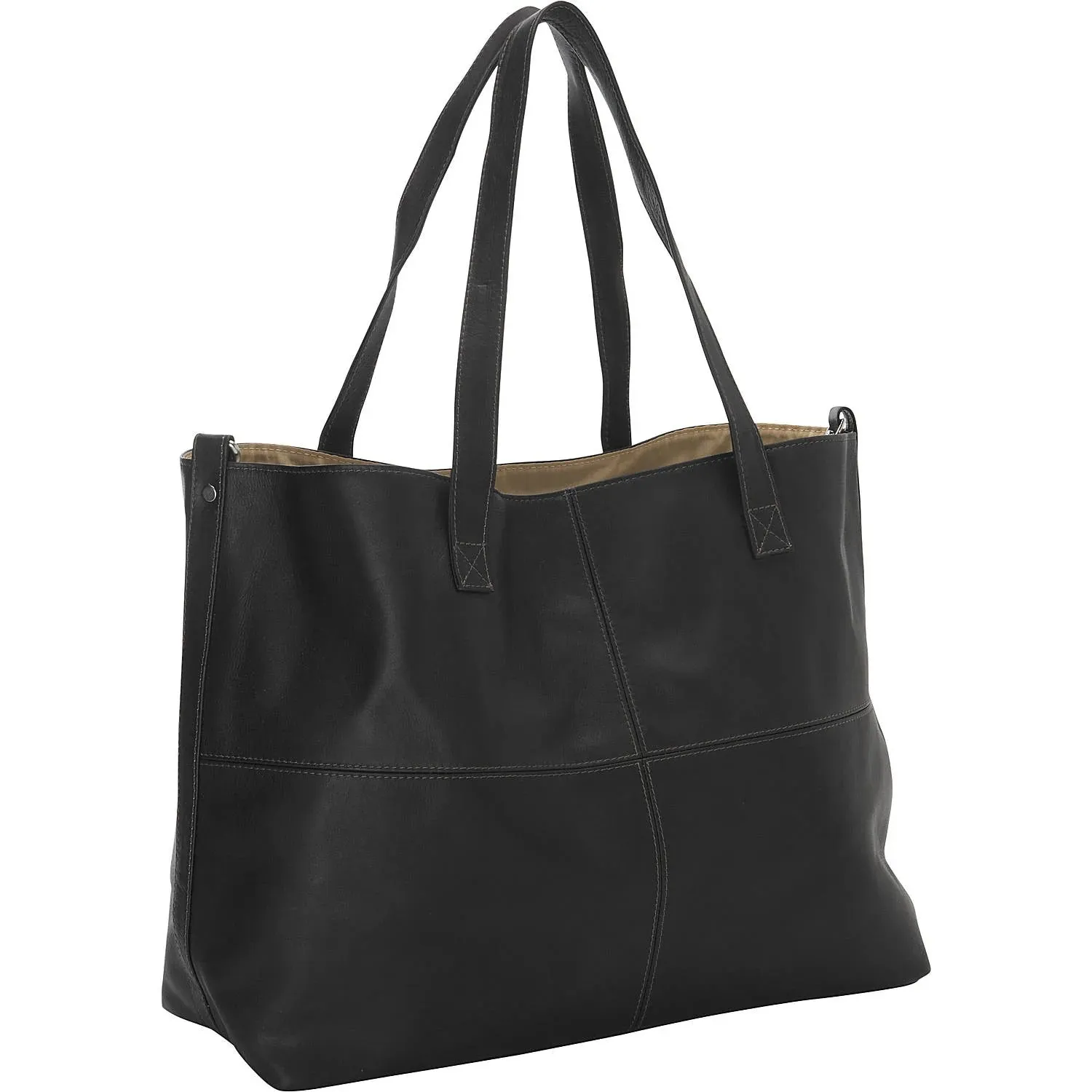Piel Leather Large Open Multi purpose Leather Tote Bag