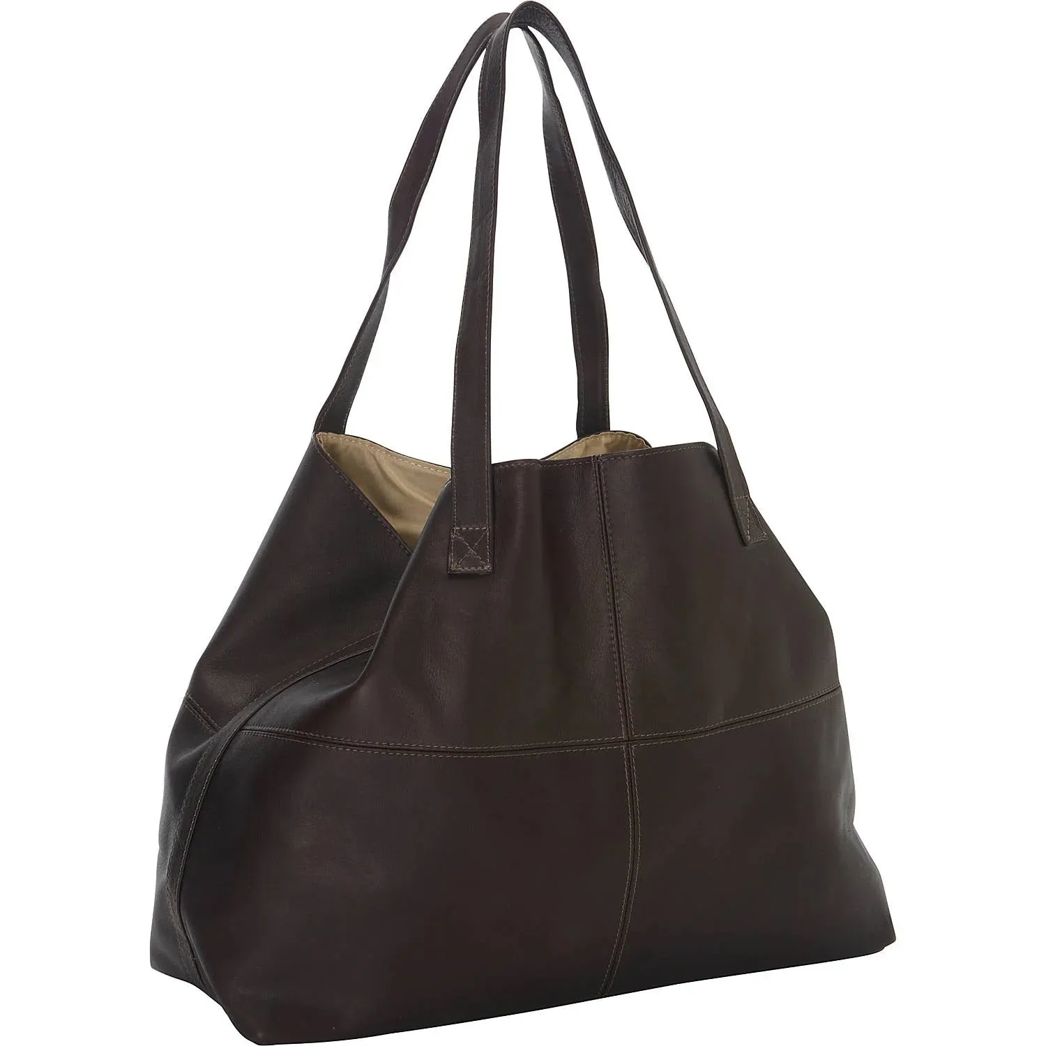 Piel Leather Large Open Multi purpose Leather Tote Bag
