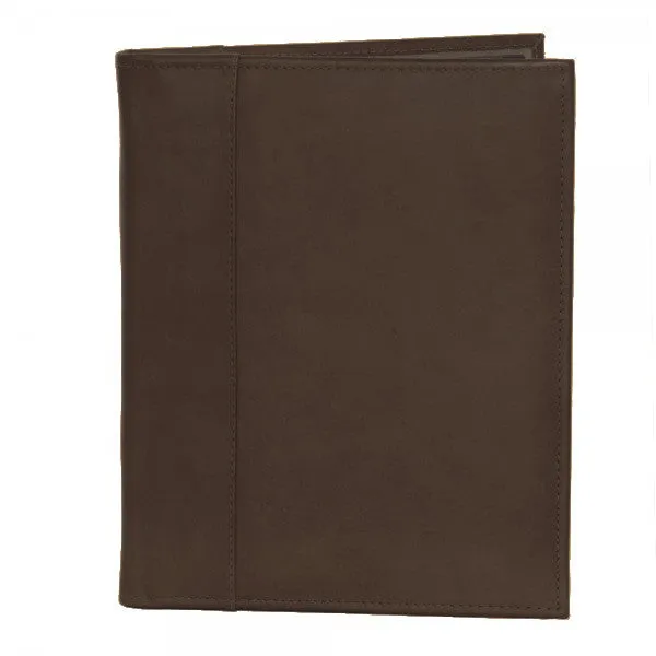 Piel Leather Letter Size Padfolio with Organizer