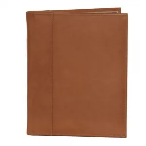 Piel Leather Letter Size Padfolio with Organizer