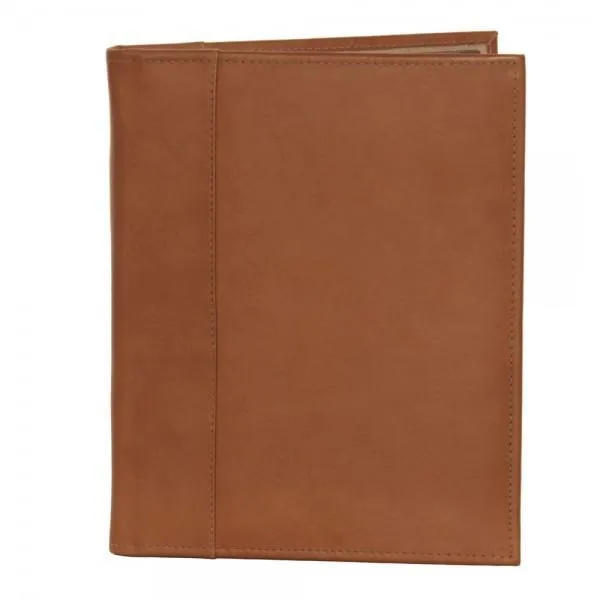Piel Leather Letter Size Padfolio with Organizer
