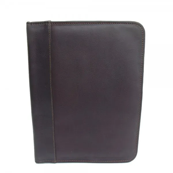 Piel Leather Three Ring Binder