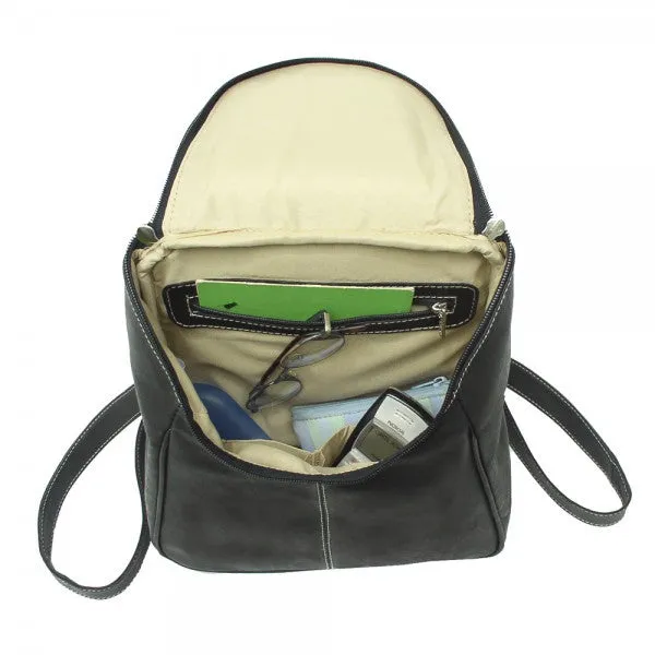 Piel Leather U Zip Backpack