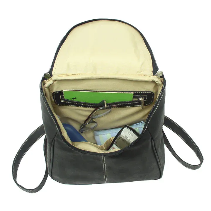 Piel Leather U Zip Backpack