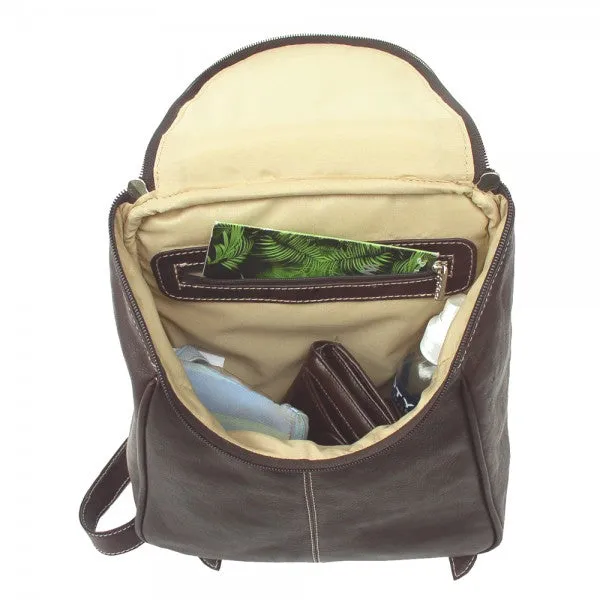 Piel Leather U Zip Backpack