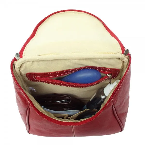 Piel Leather U Zip Backpack