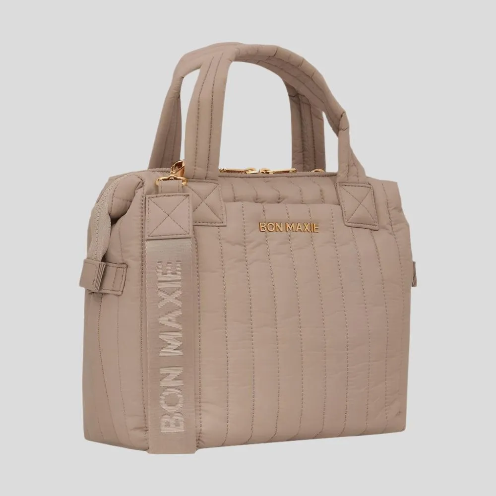Puffy Pillow Crossbody Bag -- Latte