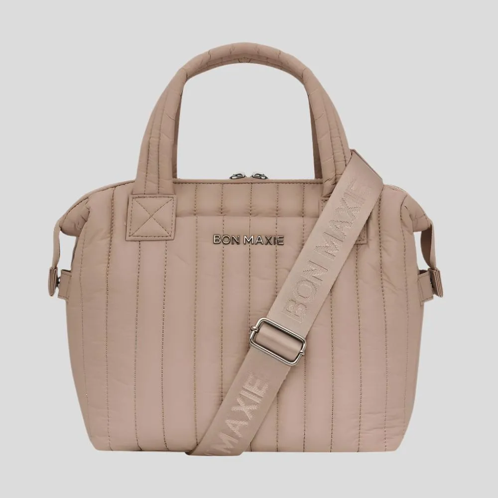 Puffy Pillow Crossbody Bag -- Latte