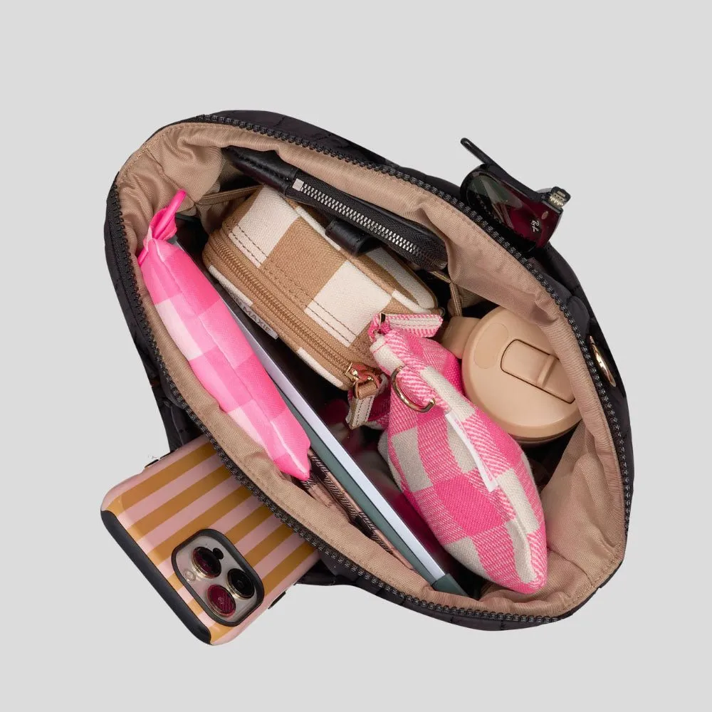 Puffy Pillow Crossbody Bag -- Latte