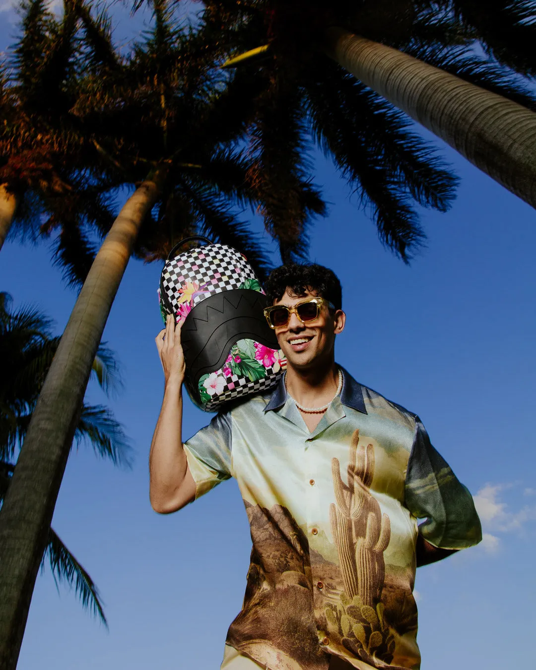 Sprayground Abstract Backpack (Pink Snake)