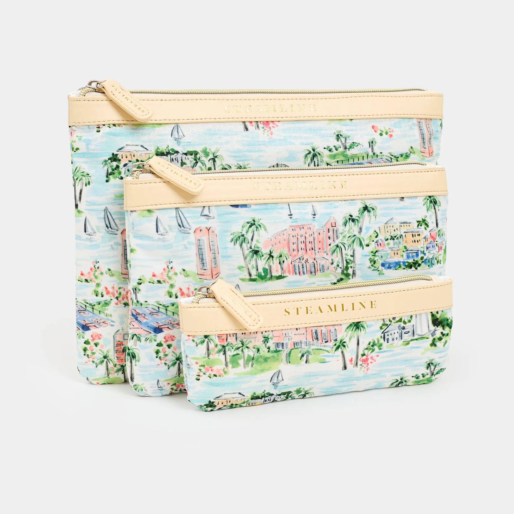 The Hamilton Princess Bermuda x SteamLine - Cosmetic Case Set