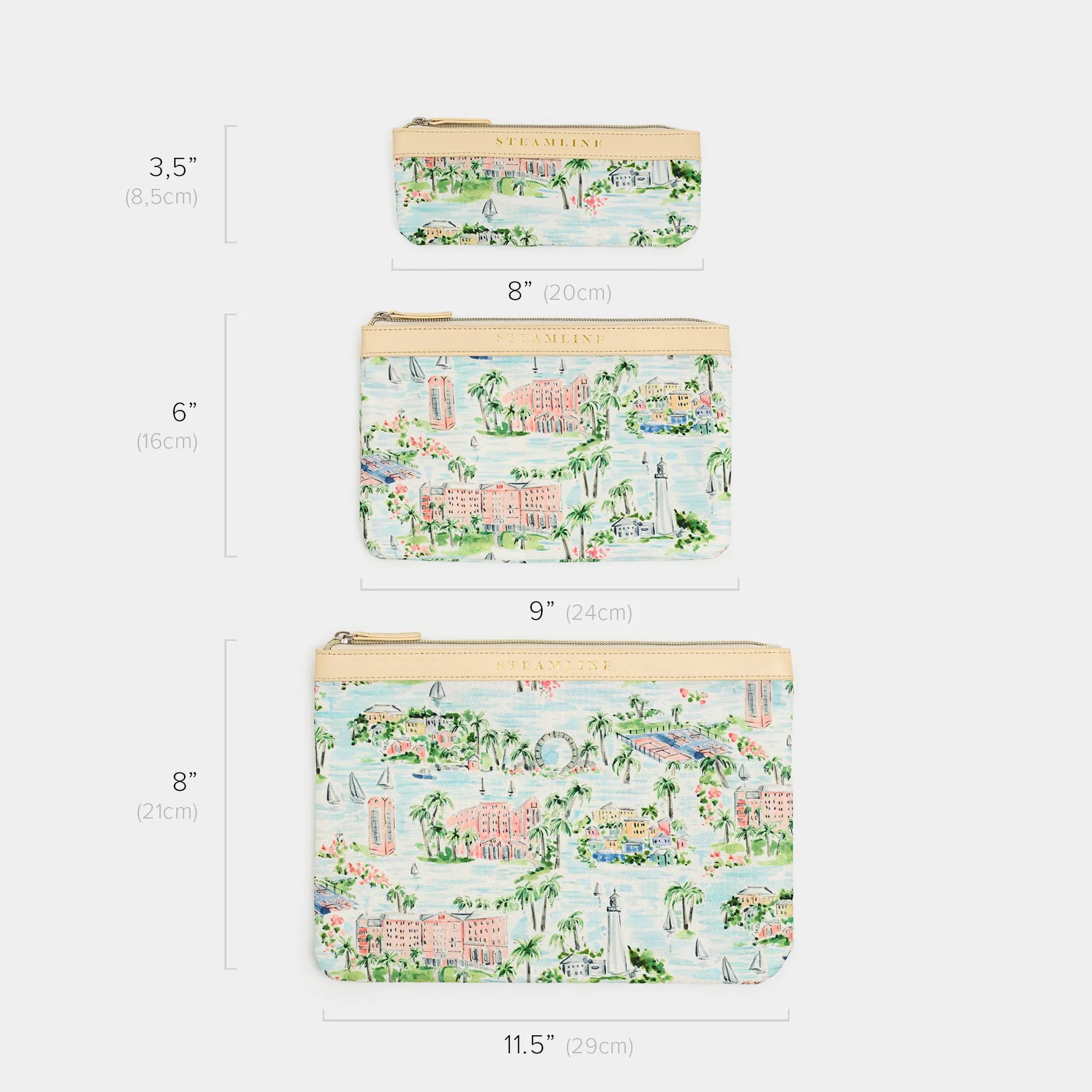 The Hamilton Princess Bermuda x SteamLine - Cosmetic Case Set