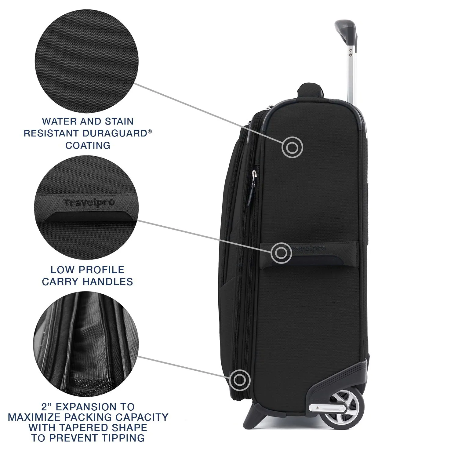 Travelpro Maxlite 5 Lightweight International Expandable Carry-On Rollaboard (2-Wheeled)