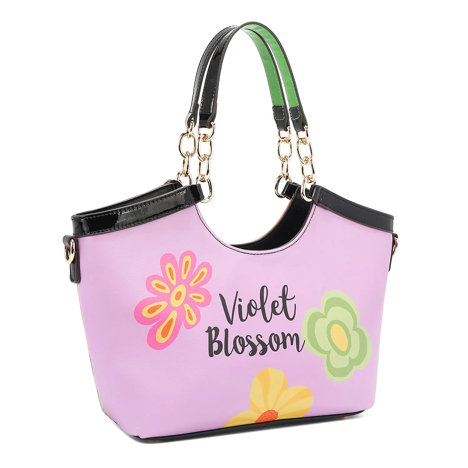 VIOLET BLOSSOM HANDBAG