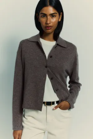 Wool Cashmere Knit Cardigan
