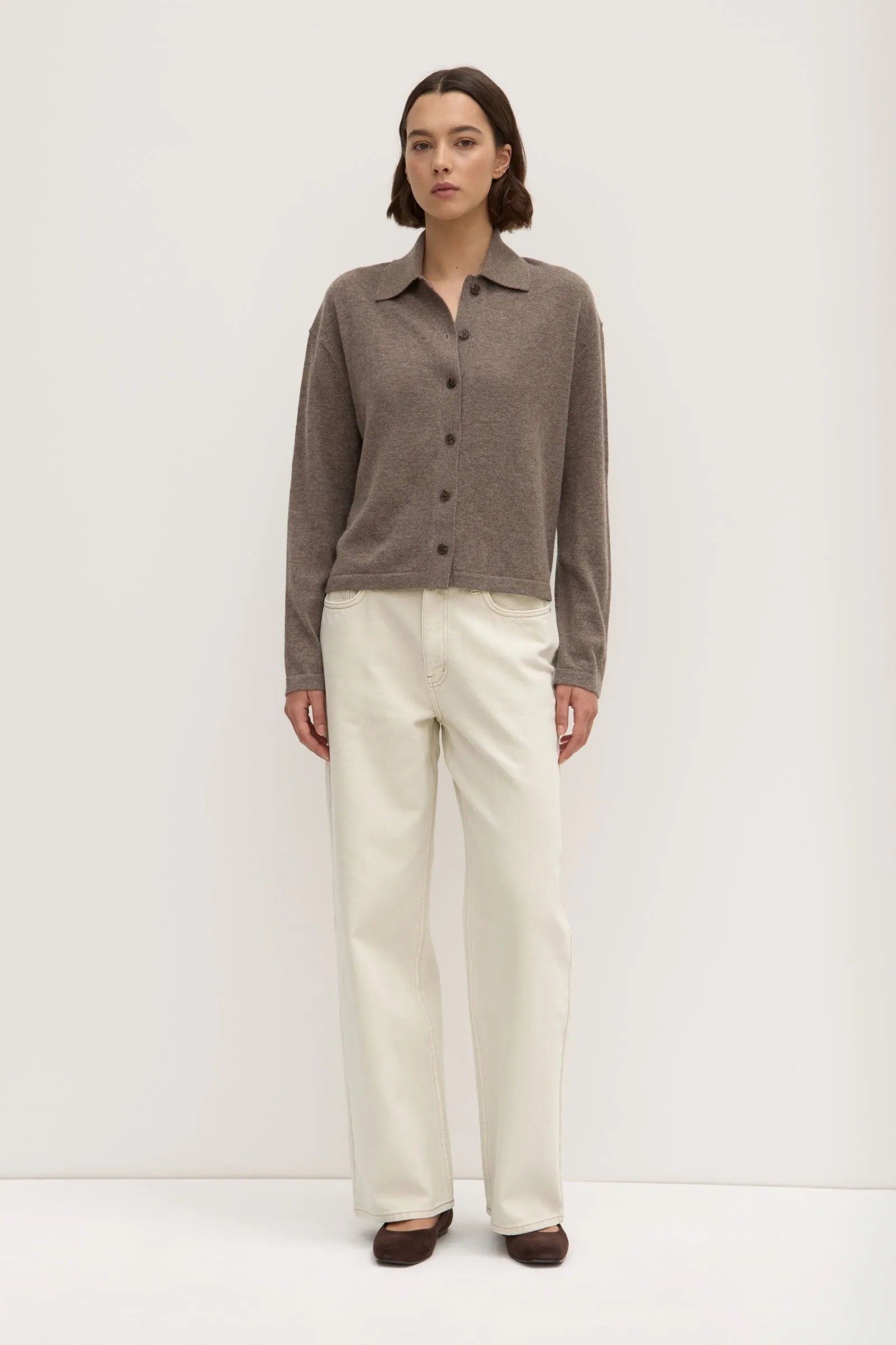 Wool Cashmere Knit Cardigan